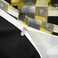 thumbnail image 4 of Homewish Watercolor Checkerboard Bedding,Classic Abstract Geometric Duvet Cover Full,Yellow White,Black Reversible,3pcs,1 Duvet Cover and 2 Pillowcases, 4 of 6