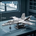 thumbnail image 3 of F-18 Fighter Jet Building Sets for Adults, Military Hornet Fighter Display Model 33022, Technical Military Plane Collectible Set, Toys Gifts for Aviation Fans Adults (1387 PCS), 3 of 7