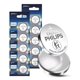 thumbnail image 1 of Pila Philips CR2450 de litio 3V, paquete de 10, larga duración, 1 of 8