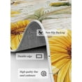thumbnail image 3 of Summer Sunflower Bee Area Rug for Bedroom 4x6 Ft Yellow Floral Plants Wood Grain Rustic Super Soft fuzzy Throw Rug Non-Slip Fluffy Plush Indoor Floor Carpet for Living Room Nursery Home Decor, 3 of 8