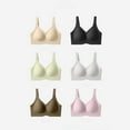 thumbnail image 6 of Hugcore Womens Deep V Bras Wireless Comfortable Bra Supportive No Underwire Bras Tshirt Push Up Bralettes Plunge Seamless Bra-Sports Bras for Women,Beige06,XXL, 6 of 9