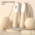 thumbnail image 3 of PVC Jump Rope Portable Replacement Digital Solid Color Indoor Outdoor Button Control Ergonomic Adjustable Jumping Ropes Yellow 2 in 1, 3 of 9