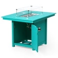 thumbnail image 4 of WestinTrends Helios 46" Modern Outdoor Patio Gas Propane Rectangular Fire Pit Table (Rocks Not Included), Turquoise, 4 of 14