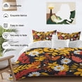 thumbnail image 4 of Spring Flowers Bedding 3 Piece Duvet Cover Set Queen Size, Orange Red White Daisy Flower Floral Soft Microfiber Comforter Cover with Zipper Closure & Pillowcases, Wrinkle & FadeResistant Quilt Cover, 4 of 9
