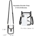 thumbnail image 4 of Small Clear Purse for Women Stadium, Clear Crossbody Cell Phone Purse Bag for Concerts, Sporting Event, 4 of 6