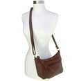 thumbnail image 6 of Women's Leather Medium Cross Body Purse Shoulder Ladies Handbag with Many Pockets, 6 of 7