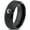 Black Bevel Tungsten, variant on Tungsten Yin Yang Mythical Unicorns Band Ring 8mm Men Women Comfort Fit Black Dome Polished