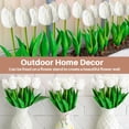thumbnail image 2 of White Tulip Flowers HYG Artificial Tulip Silk Flowers Fake Flowers Real Touch Tulips Bouquet Faux Flowers for Floral Arrangement Wedding Valentine's Day Mother's Day Table Centerpiece,20 Pcs 13 inch, 2 of 9