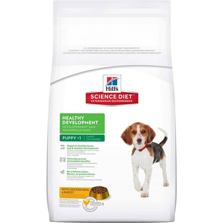 Hill's Science Diet Puppy développement sain avec farine de poulet et orge sec nourriture pour chiens, sac de 30 lb