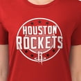 thumbnail image 3 of Women's G-III 4Her by Carl Banks Red Houston Rockets Super-Slim Lightweight Pinstripe Circle Graphic T-Shirt, 3 of 3