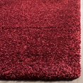thumbnail image 4 of Safavieh California Shag Square Rug in Maroon, 4 of 5