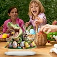 thumbnail image 5 of DefiDgd Easter Colorful Eggs Table Standing Sign,2D Acrylic Desktop Ornament,Crocodile Decor Accessories for Living Room Holiday Party Home Office(D), 5 of 6