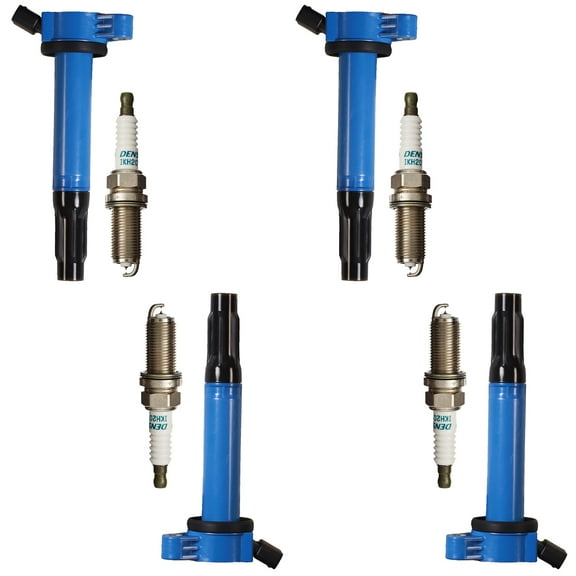 High Performance Ignition Coil and Denso Iridium Spark Plug Compatible with Lexus ES350 UF487