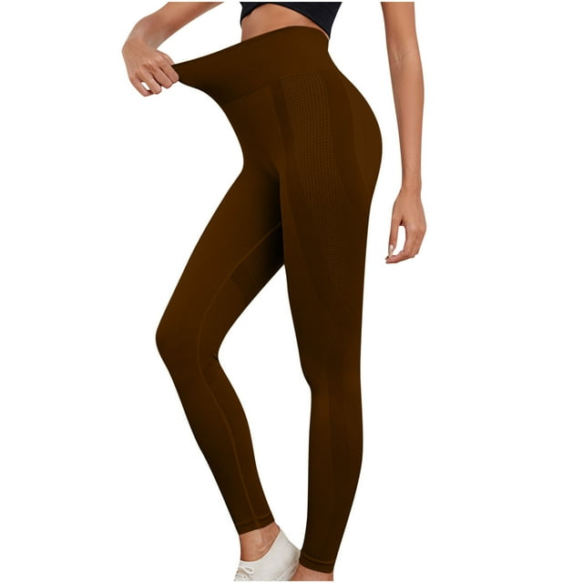 FAIWAD Leggings for Womens High Waisted Butt Lift Compression Yogs Pants Slim Stretch Workout Pants