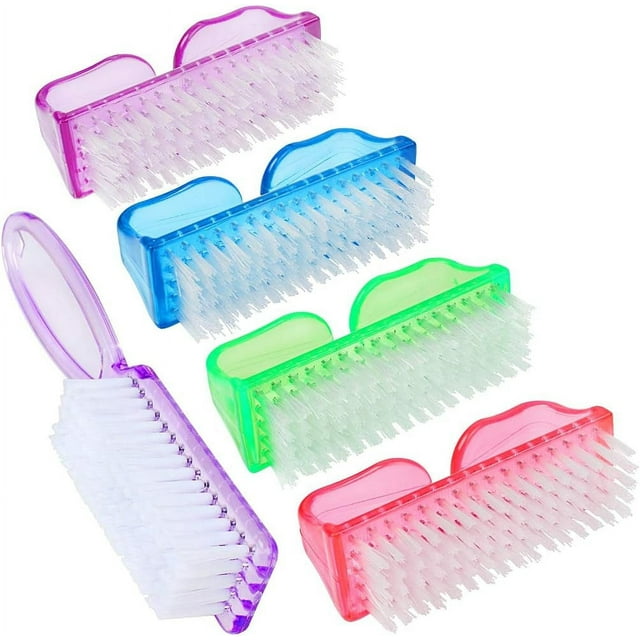 5PCS Handle Nail Brush,Fingernial Brush Cleaner for Toes and Nails Men Women