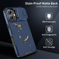 thumbnail image 5 of Case for iPhone 17 6.3-inch,Compatible with MagSafe, Built In Slide Camera Cover Heavy Duty ShockProof Protective Case,Blue,For iPhone 17, 5 of 9