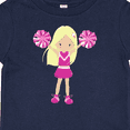 thumbnail image 4 of Inktastic Cheerleaders, Girl With Blonde Hair, Pink Uniform Girls Baby T-Shirt, 4 of 5