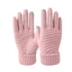 thumbnail image 1 of Guantes de invierno tejidos para mujer | Mitones térmicos, suaves, cálidos, resistentes al agua y al viento, con pantalla táctil | Tejido elástico transpirable para deportes al aire libre y uso, 1 of 5