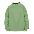 thumbnail image 6 of Coerni Boys Girls Sweater Top Toddler Basic Loose Plain Cropped T-shirt Thick Classic Mock Neck Sweatshirt Solid Pullover, 6 of 6