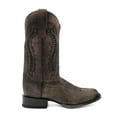 thumbnail image 2 of Ferrini Mens Ashton Embroidered Square Toe Pull On Cowboy  Mid Calf Boots, 2 of 6