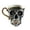 B, variant on Gothic Skull Coffee Cup Porcelain Tea Mug with Gold Rim Resin Halloween Decoration for Coffee Lovers Collectors and Spooky Themed Parties