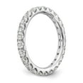 thumbnail image 6 of True Origin 14K White Gold 1 1/2 carat Lab Grown Diamond VS  D E F  Size 4.5 Eternity Ring, 6 of 6