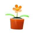 thumbnail image 3 of DOLITY Solar Powered Dancing Flower Bobble Head Toy Nodding Head Solar Dancing Toy Orange, 3 of 9