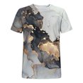 thumbnail image 5 of Qertyioot T-shirt à Manches Courtes Imprimé pour Hommes Col Rond Mode Décontractée Manches Courtes Été Liquidation, 5 of 5