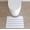 White, variant on 90210 Kitchen and Bath Quick Dry Diatomite Stone Toilet Mat White 16 x 20