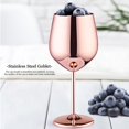 thumbnail image 3 of Copas de champán para bebidas de jugo de acero inoxidable de 500 ml, copas de vino tinto con forma de tambor, 3 of 5