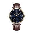 thumbnail image 2 of Resicozy Men Watches Leather Watch Quartz Watch Classic Numeral Watch for Business Casual Hands Wrist Watches C, 2 of 3