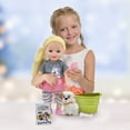 thumbnail image 6 of Lil Tots: 14" Talking Pet Grooming Playset - Doll, Pink-Grey-Green-Unicorn, Says 6 Phrases, Puppy W/ Care Accessories, New Adventures, Kids Ages 3+, 6 of 7