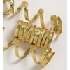 Party Central Pack of 6 Gold Spools of Ravishing Holographic Serpentine Party Streamers 12.5'