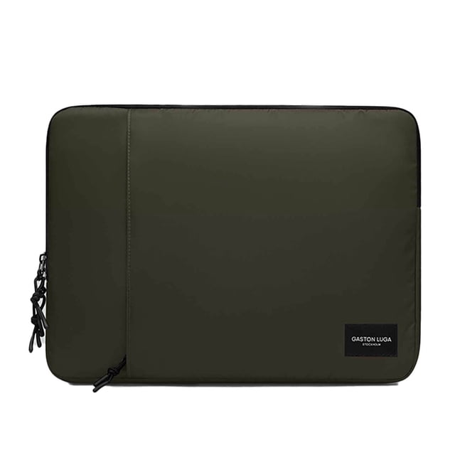 Gaston Luga Dash Cushioned Case 13"/14" | Fits Laptops 11″- 14″ | Olive