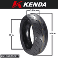 thumbnail image 5 of Kenda KM1 Sport Touring Rear Tire 180/55ZR17 73W TL 180/55-17 w/ Keychain, 5 of 7