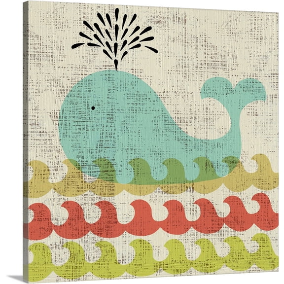 Great BIG Canvas | Chariklia Zarris Premium Thick-Wrap Canvas entitled Ada's Whale