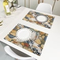 thumbnail image 6 of Koi Fish Pattern Reversible Placemat Non Slip Coffee Mat 18x12 Inch for Dining, Kitchen, Coffee, 6 of 9