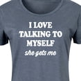 thumbnail image 3 of Instant Message - I Love Talking To Myself - Women's Any Way Dress, 3 of 6