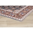 thumbnail image 4 of Rose Traditional Red / Navy Area Rug Rectangle 2' x 3' Rectangle, 4 of 7