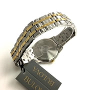Bulova Sutton Men's Two Tone Stainless Silver Dial Quartz Watch 98B385