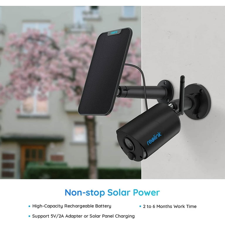 Reolink 1080P Argus Eco, Solar Powered Outdoor Security, WIFI,