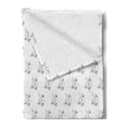 thumbnail image 2 of Animals Soft Flannel Fleece Throw Blanket, Winter Theme Polar Bear Wearing Red Scarf Fishing Along Rod on Plain Background, Cozy Plush for Indoor and Outdoor Use, 70" x 90", Multicolor, by Ambesonne, 2 of 5