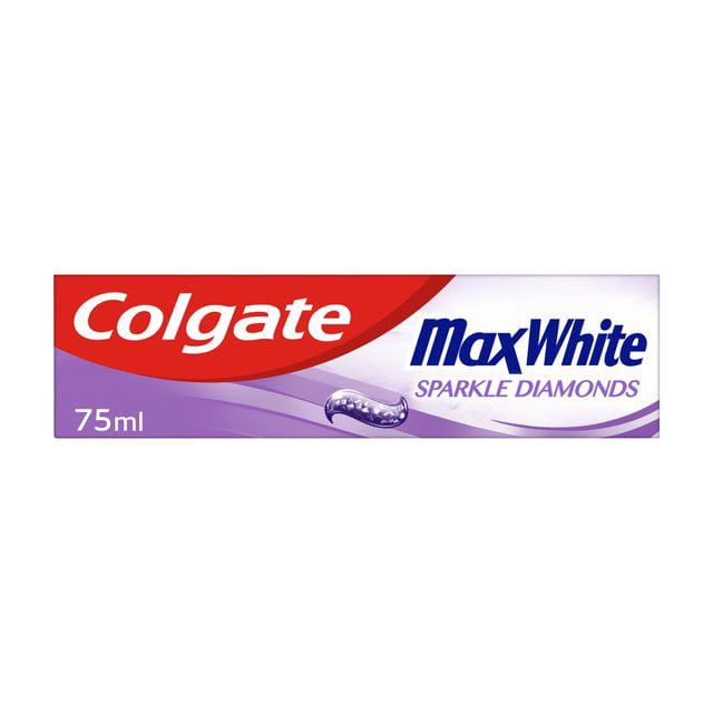 Zwart Jachtluipaard In dienst nemen Colgate Max White Sparkle Diamonds Toothpaste 75ml 75ml - European Version  NOT North American Variety - Imported from United Kingdom by Sentogo - SOLD  AS A 2 PACK - Walmart.com