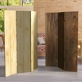 thumbnail image 6 of Oriental Furniture 6 ft. Tall Wood Grain Canvas Room Divider - 3 Panel, 6 of 7
