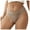 Coffee, variant on Underwear Women Sexy Bow Low Rise High Waist No Show Panties Breathable Soft Solid Color Seamless Briefs (Gold, M)