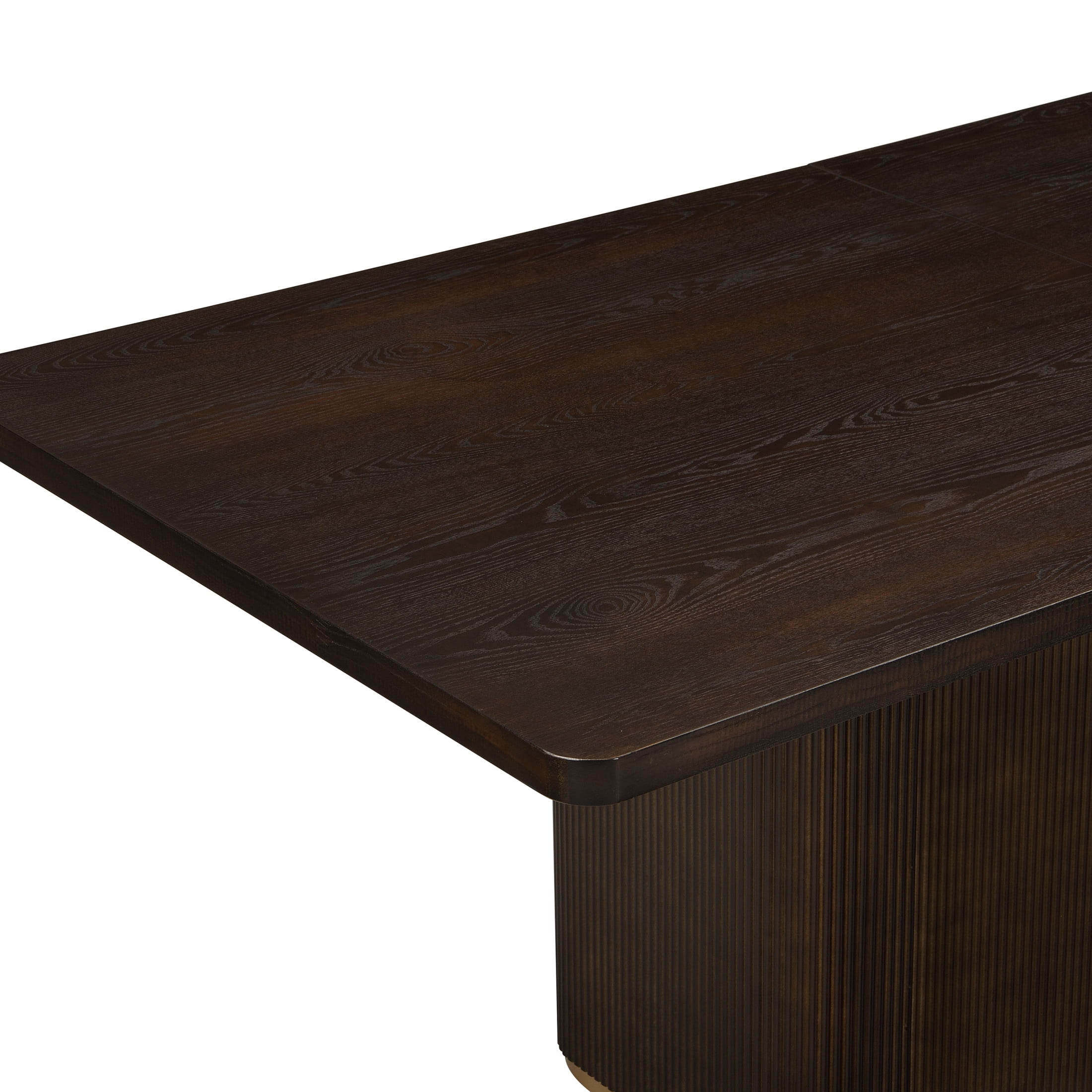 Christopher Knight Home 84" Rectangular Wood Dining Table for 6-8 people with Solid Pillar Base, Dark Brown