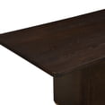 thumbnail image 4 of Christopher Knight Home 84" Rectangular Wood Dining Table for 6-8 people with Solid Pillar Base, Dark Brown, 4 of 8