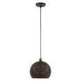 thumbnail image 2 of 49100-07 Livex Lighting Dublin - 1 Light Pendant in Contemporary Style - 9.88 Inches wide by 11 Inches high-Bronze Finish    -Traditional Installation, 2 of 8