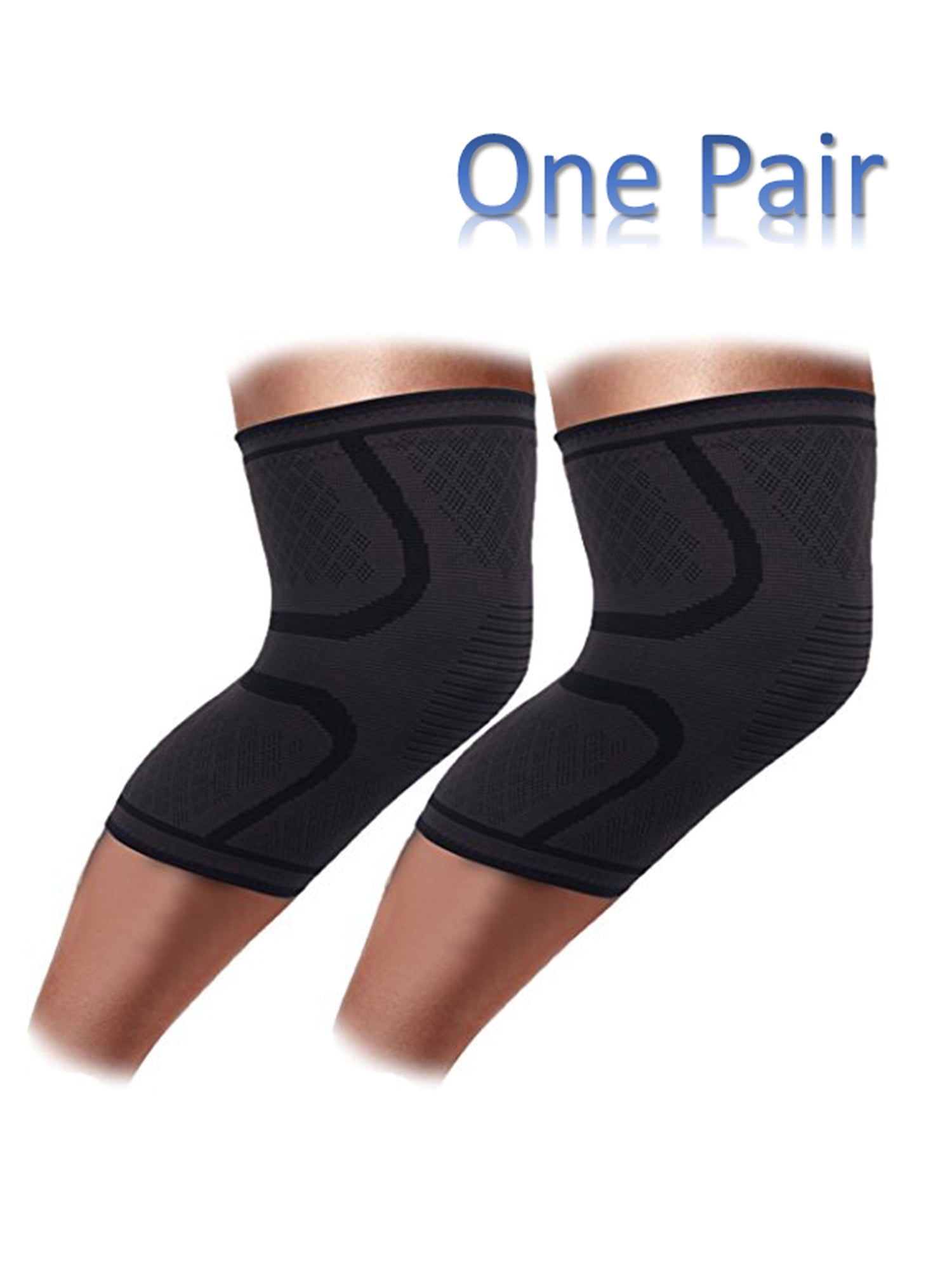 Knee Support for Crossfit Weightlifting Powerlifting Running Hiking Knee Protector for Meniscus Tear 2 Pack ACL MCL PCL Joint Pain Scuddles Knee Compression Sleeve Knee Brace for Women Men 