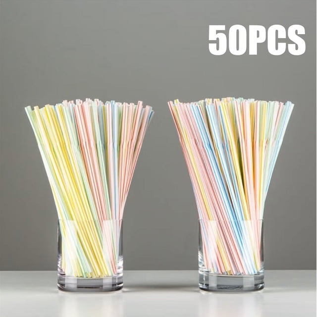 50-1000 Uds pajitas coloridas Multicolor para suministros para fiesta de boda pajitas de cocina para bebidas pajitas para beber cócteles